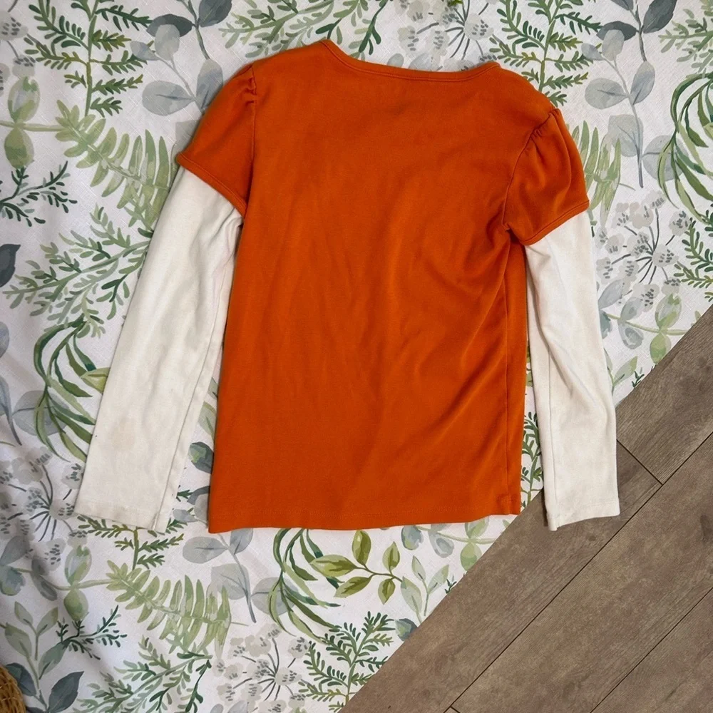 Gymboree Girls Winter Mitten Graphic Cotton Long Sleeve Shirt Jewel Accents sz 9